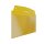 10 Stk. | Sichttasche 1/3 DIN quer | gelb | mit Schlitz und Lochung